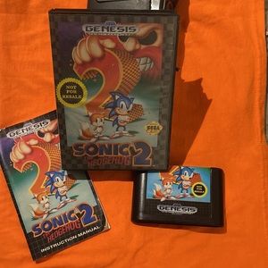 Vintage Sega Genesis Sonic the Hedgehog 2 🦔
